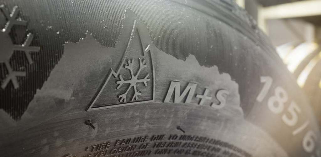 TPMSF en M+S symbool; winterband herkennen