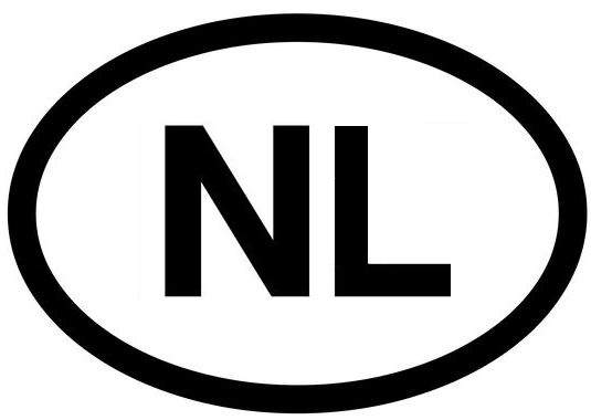 witte kentekenplaat verplicht nl-sticker